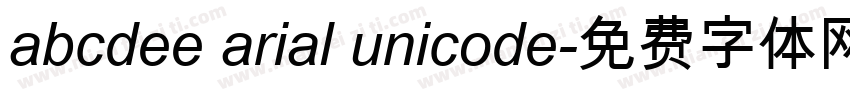 abcdee arial unicode字体转换